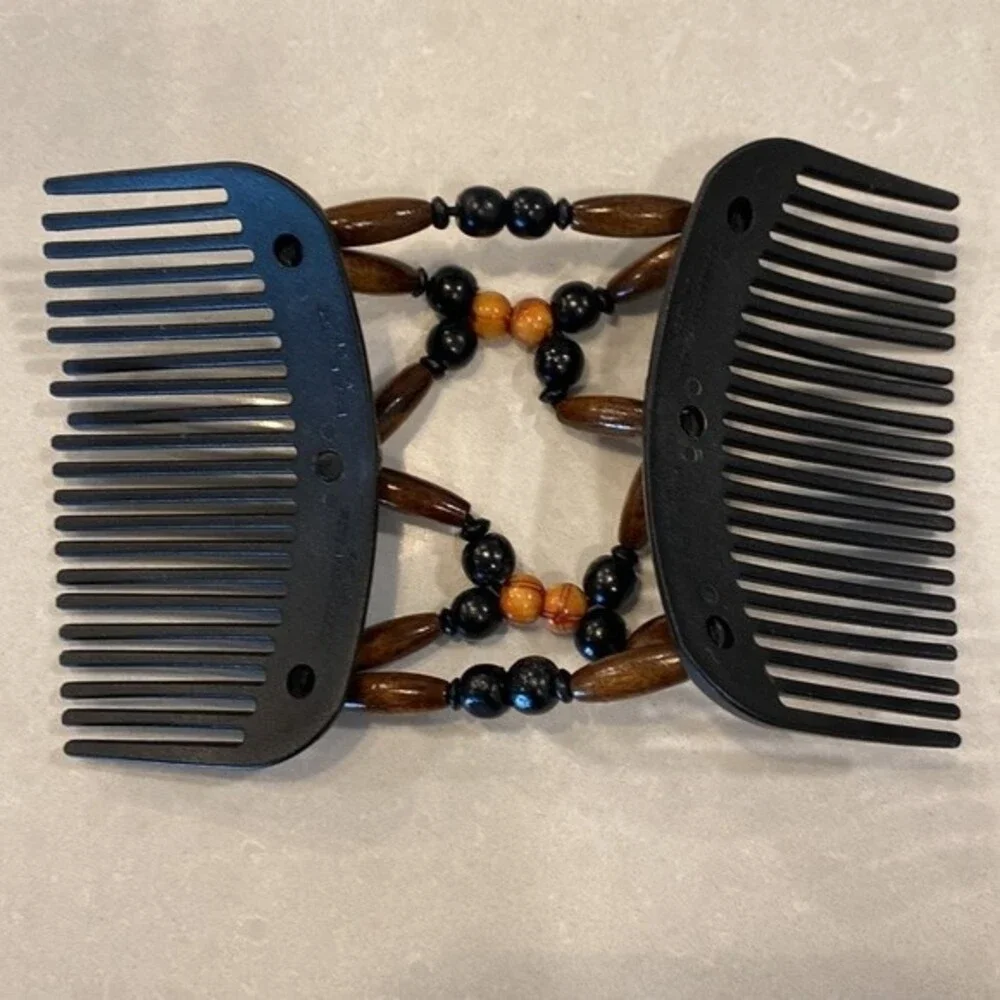 Original Beaded Hair Combs Quality Stones/Beads Patent & Made In South Africa